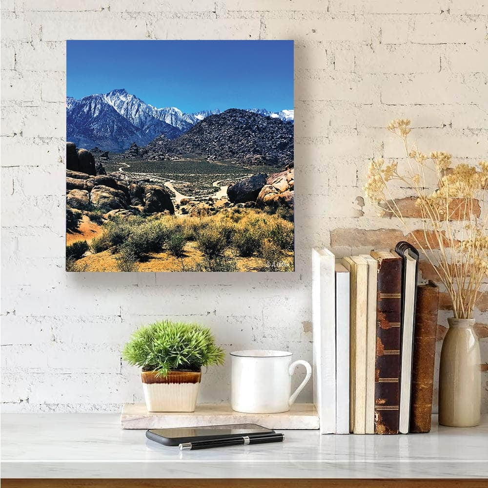 Peaks Road by photographer Steven A. Heller - 14"x14" Canvas Artwork 14 x 14