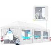 Peaktop Outdoor 10x30ft Heavy Duty Party Tent with Roll-up Ventilated Mesh Windows Canopy Tent for Parties Event Shelter Carpas para Fiestas