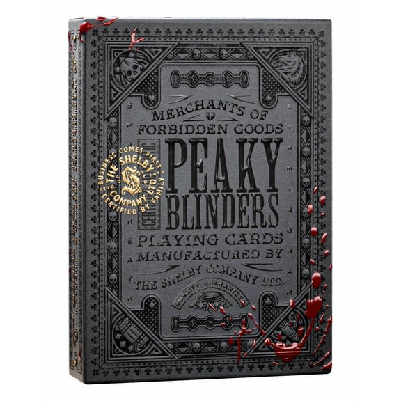 theory11 Peaky Blinders Premium Playing Cards Officially Licensed Collectible Deck, Poker Size, Luxury Foil Tuck Case