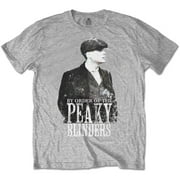 Peaky Blinders Unisex T-Shirt Grey Character (Small)
