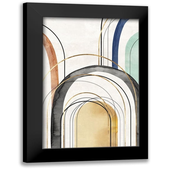 Peal, Emma 11x14 Black Modern Framed Museum Art Print Titled - Golden Arches I