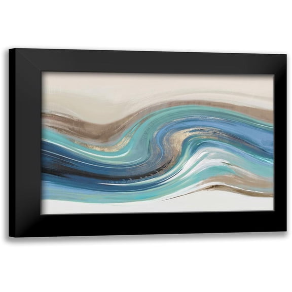 Peal, Emma 14x11 Black Modern Framed Museum Art Print Titled - Blue Elements II