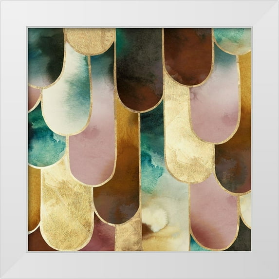 Peal, Emma 26x26 White Modern Wood Framed Museum Art Print Titled - Allover Arch II