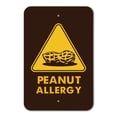 thumbnail image 1 of Peanut Allergy Yellow Warning Sign Home Business Office Sign, 1 of 6