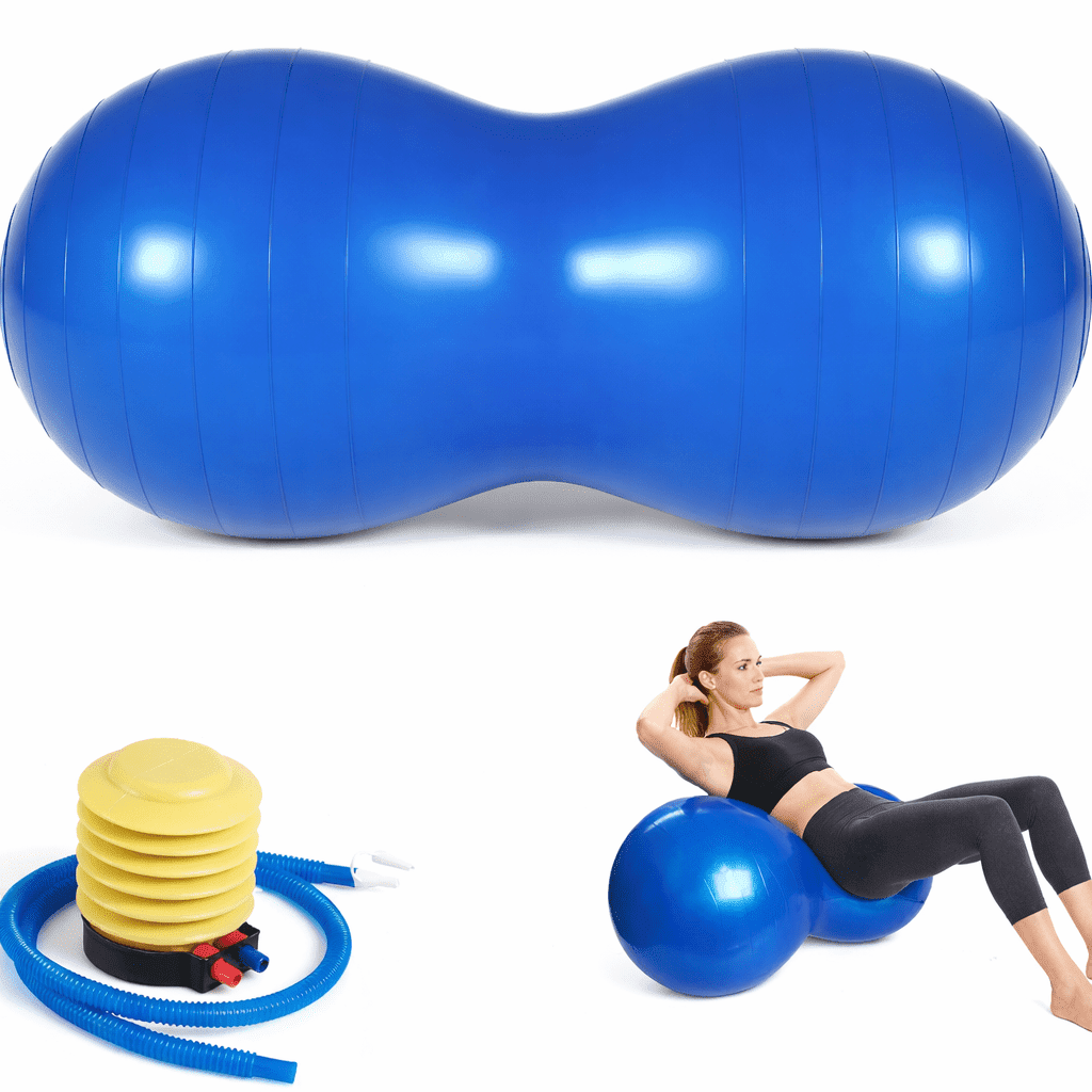 ZHANGDONGMING, Peanut Ball for Physical Therapy, 90 x 45 cm, Blue ...