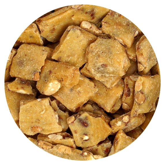 Peanut Brittle, 2 Pound Bulk Bag, Peanut Brittle Candy Old Fashioned, The Hampton Candy Company