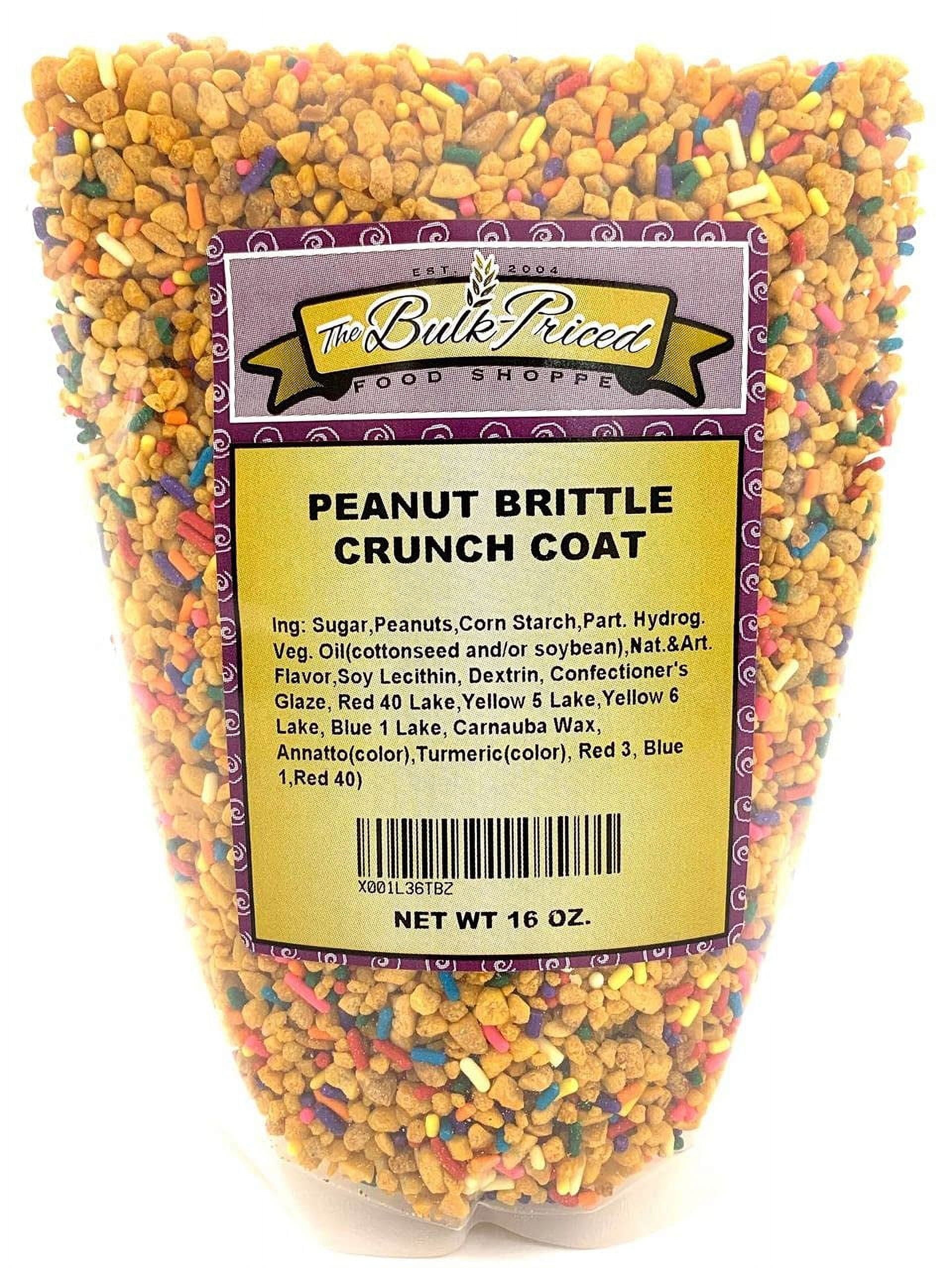 Peanut Brittle Crunch Coat Ice Cream Topping (1 lb. Resealable Zip Lock Stand Up Bag), Kosher