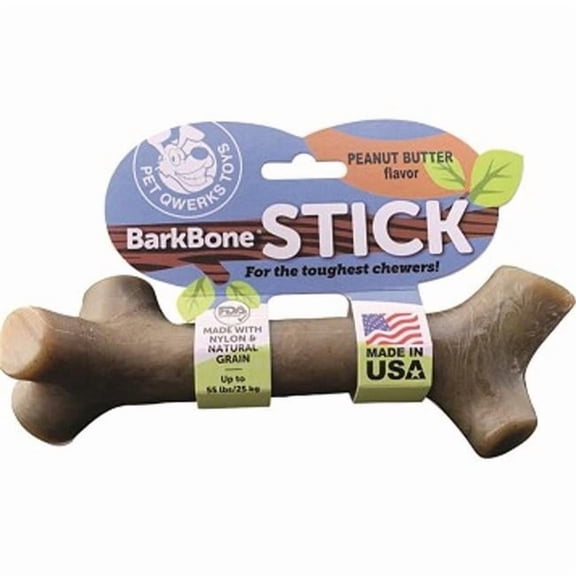 Peanut-Butter Barkbone Bacon Stick Toy, Large