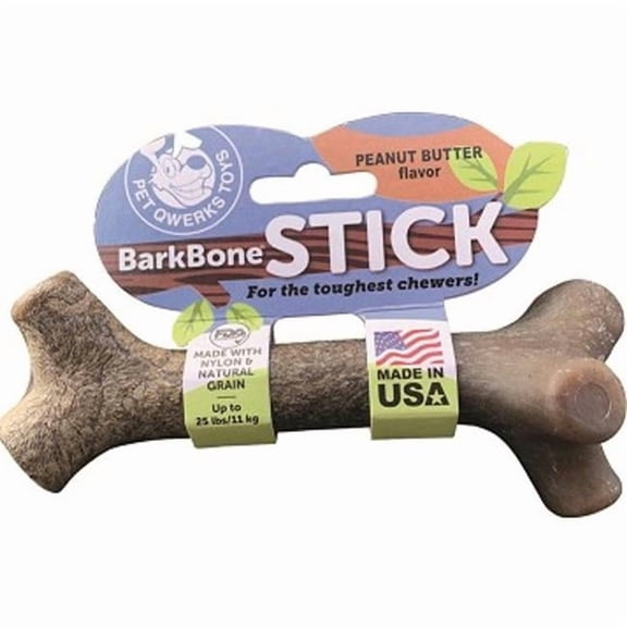 Peanut-Butter Barkbone Bacon Stick Toy, Medium