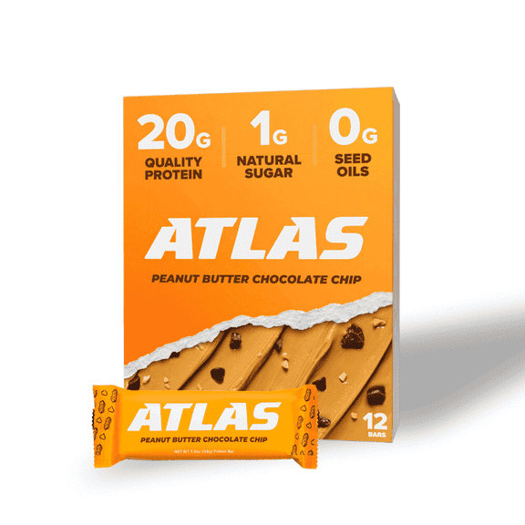 Peanut Butter Chocolate Chip - 20g Clean Protein, 1g Natural Sugar, 0g Seed Oils, No Artificial Ingredients (12 Pack)