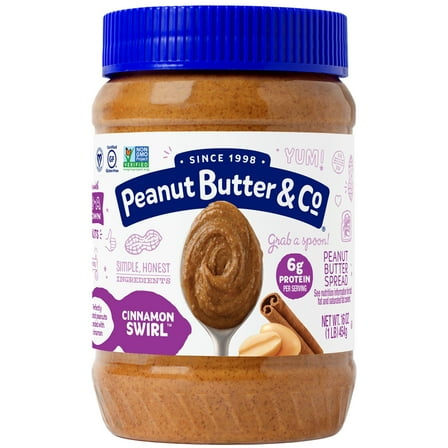 Peanut Butter & Co, Cinnamon Swirl, Peanut Butter Spread, 16 oz
