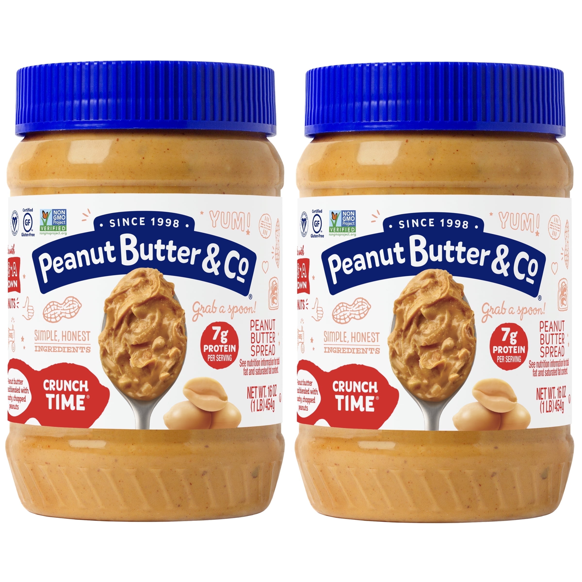 Peanut Butter & Co, Crunch Time Peanut Butter Spread, 16 oz, 2-pack