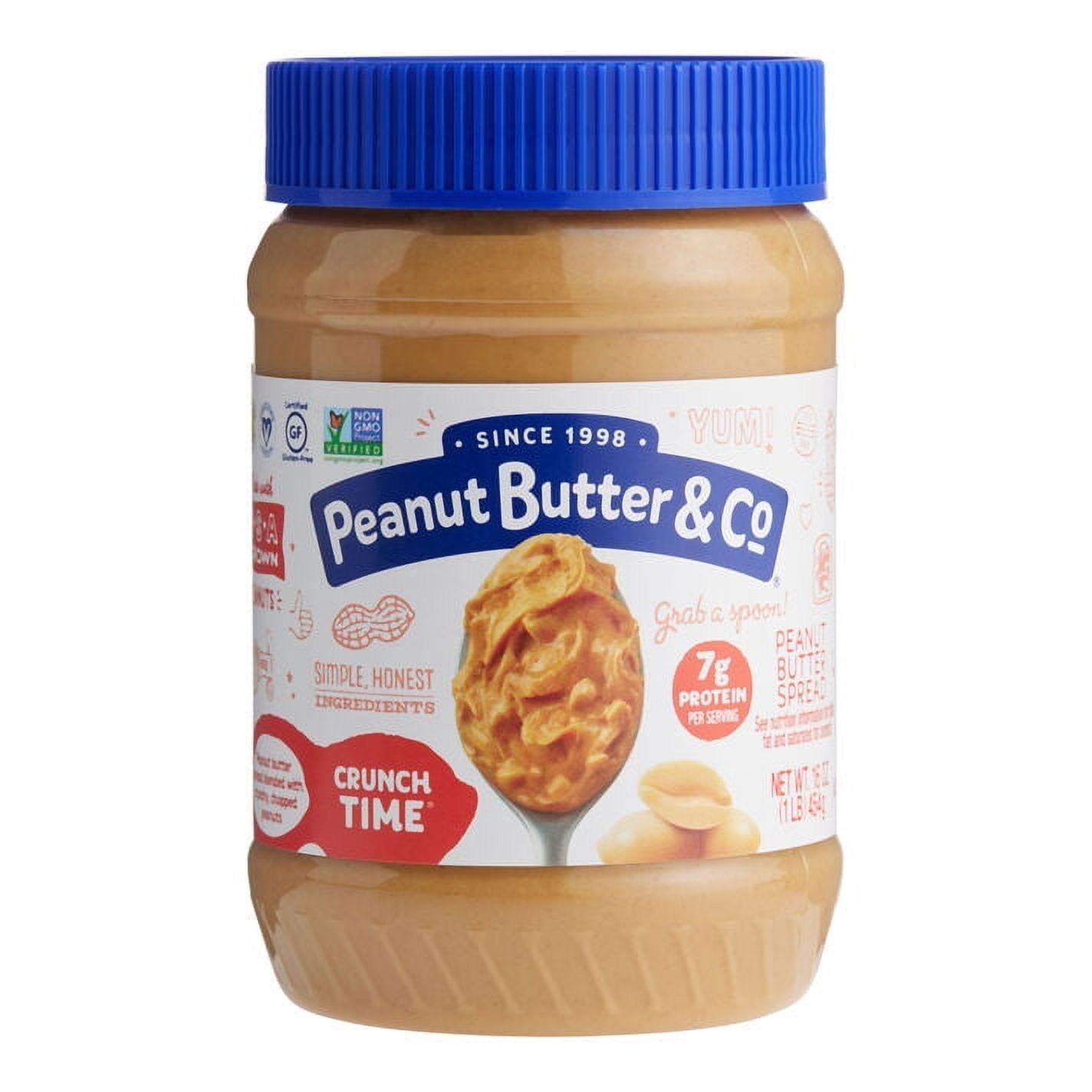 Peanut Butter & Co Crunch Time Peanut Butter Spread 16 oz. Pack of 4