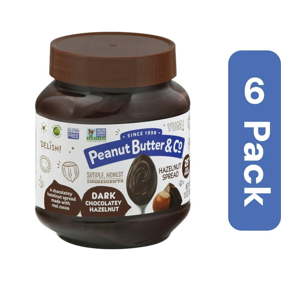 Peanut Butter & Co Hazelnut Dark Chocolate Spread 13 oz (Pack Of 6)