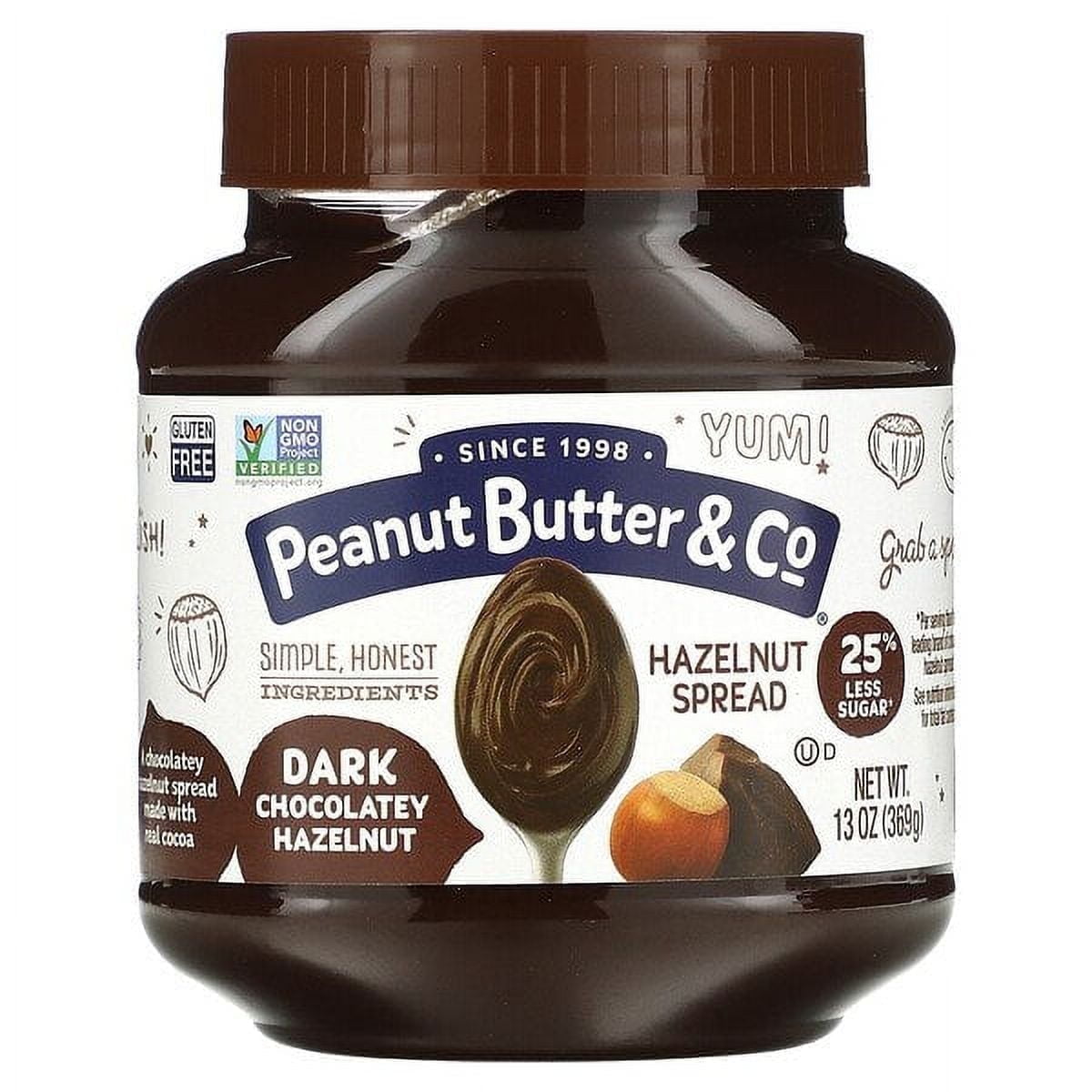 Peanut Butter & Co., Hazelnut Spread, Dark Chocolatey Hazelnut, 13 oz Pack of 3