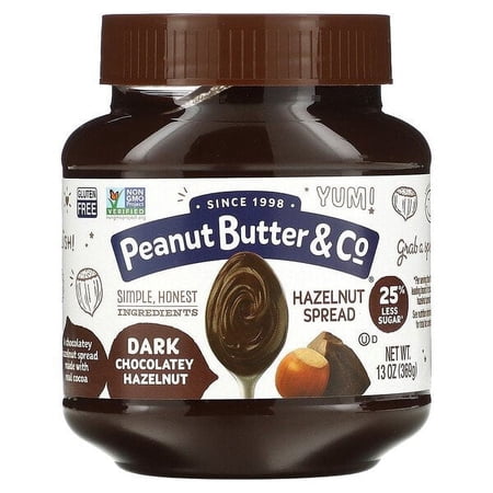 Peanut Butter & Co., Hazelnut Spread, Dark Chocolatey Hazelnut, 13 oz Pack of 3