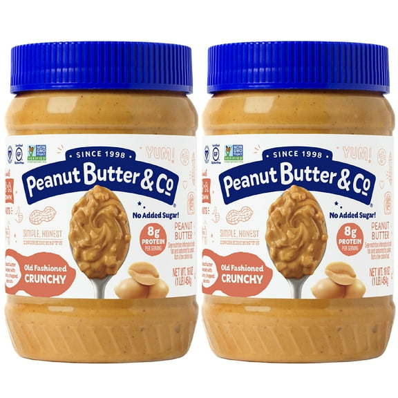 Peanut Butter & Co, Old Fashioned Crunchy Peanut Butter, 16 oz, 2 pack