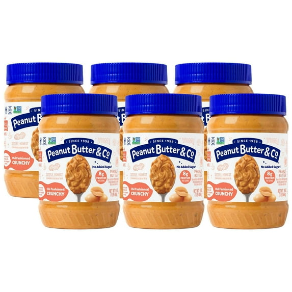 Peanut Butter & Co, Old Fashioned Crunchy, Peanut Butter Spread, 16 oz, 6 Pack