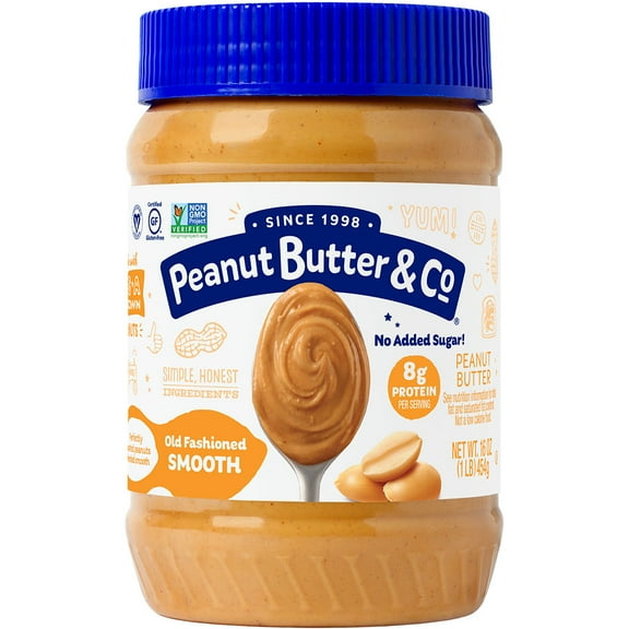 Peanut Butter & Co. Peanut Butter, Old Fashioned Smooth, 16 oz (454 g)