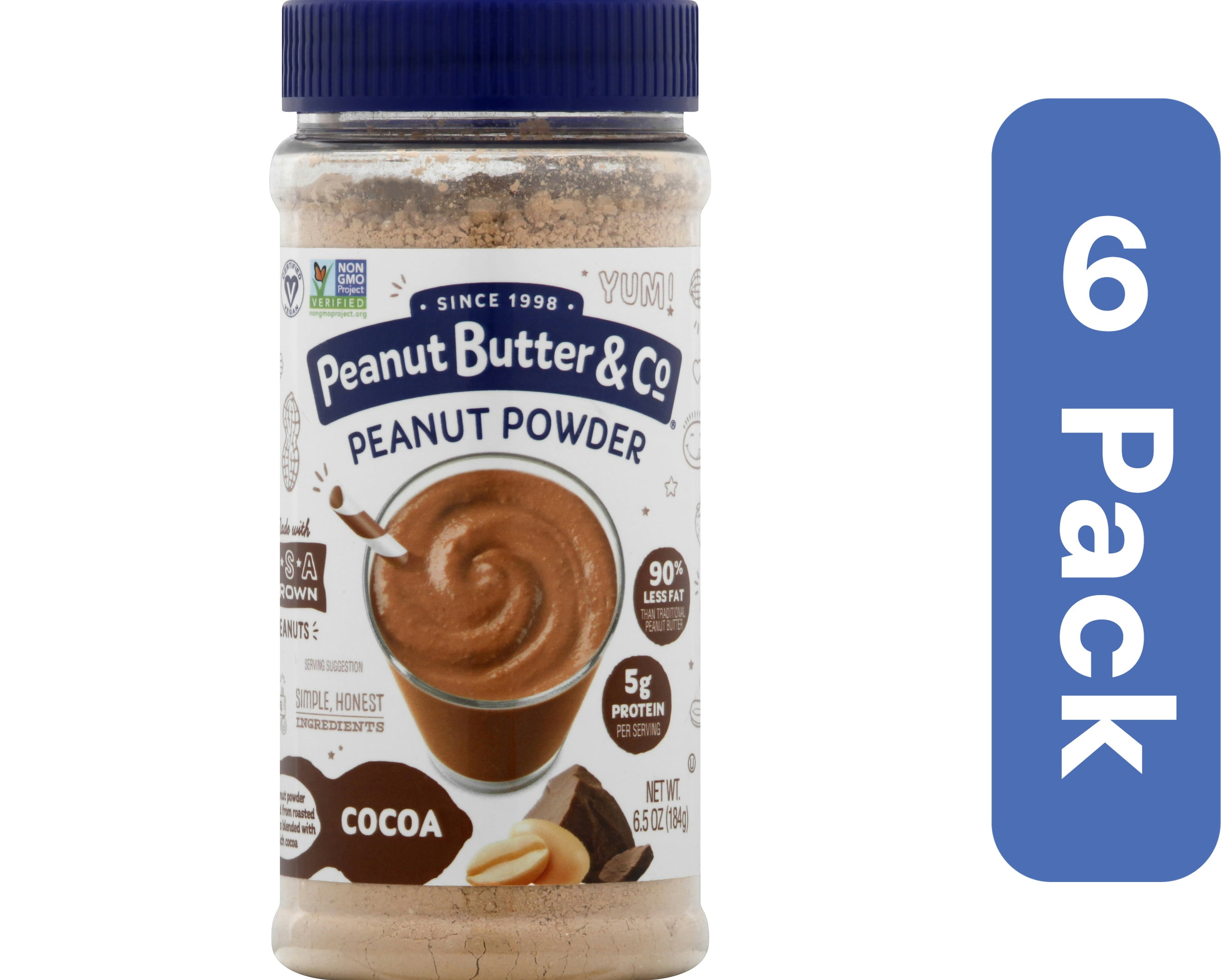 Peanut Butter & Co Peanut Butter Powder Chocolate 6.5 oz (Pack of 6)