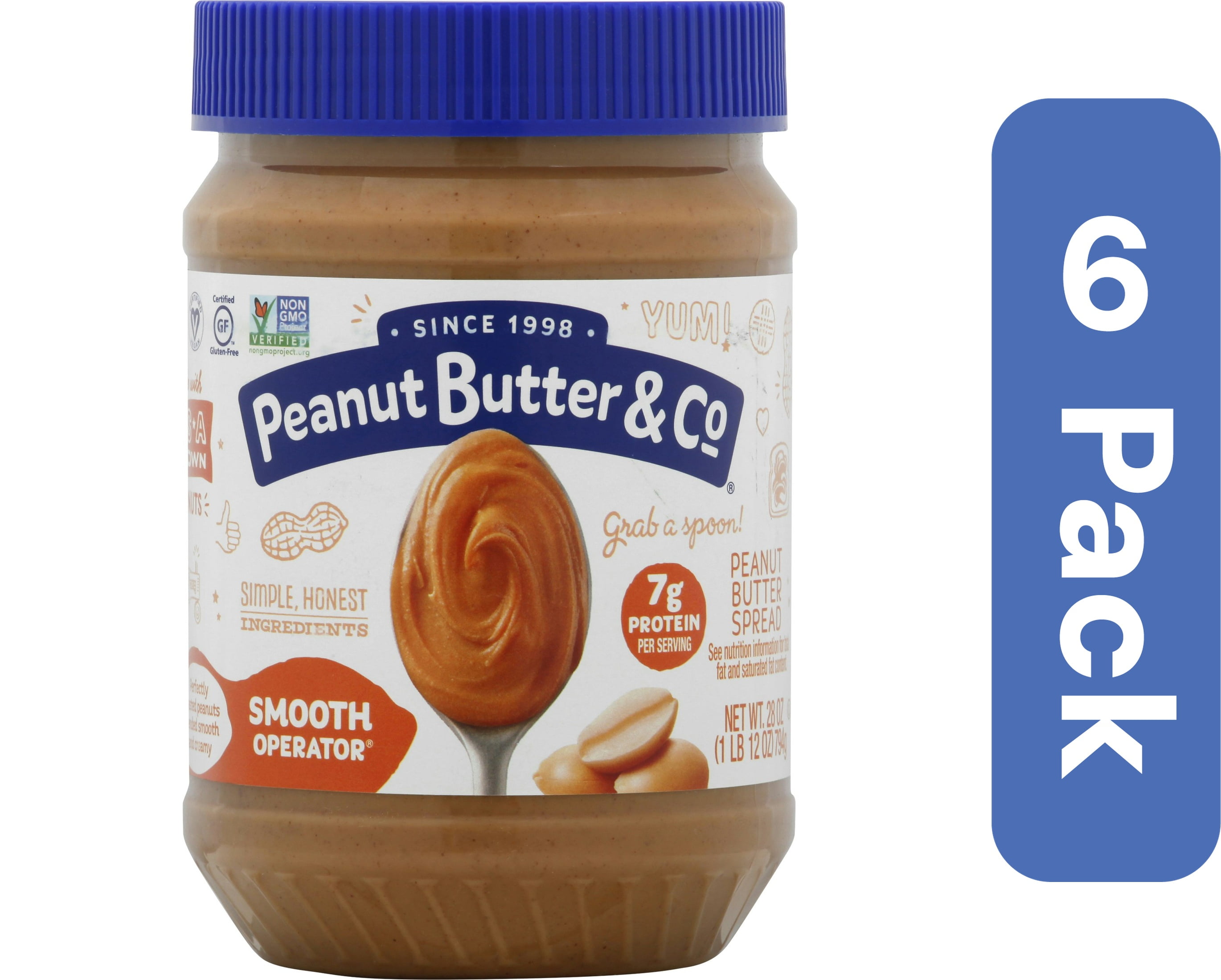 Peanut Butter & Co Peanut Butter Smooth Operator 28 oz (Pack Of 6)