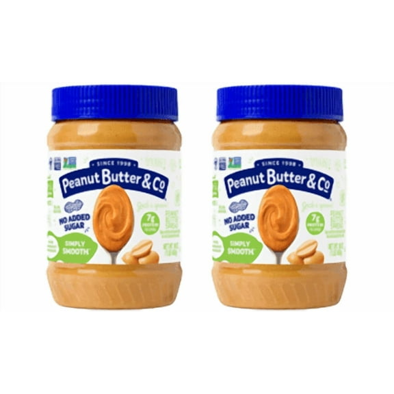 Peanut Butter & Co, Simply Smooth Peanut Butter, 16 oz, 2 pack