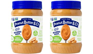 Peanut Butter & Co, Simply Smooth Peanut Butter, 16 oz, 2 pack