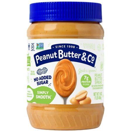 Peanut Butter & Co, Simply Smooth, Peanut Butter Spread, 16 oz
