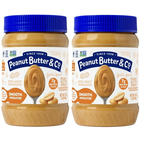 Peanut Butter & Co, Smooth Operator Flavored Peanut Butter, 16 oz, 2 pack