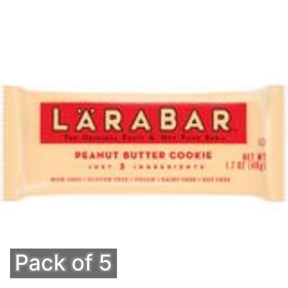 Larabar Peanut Butter Cookie, 1.7 oz Bar (Pack of 5)