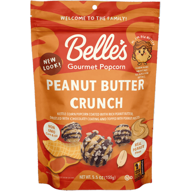Peanut Butter Crunch Kettle Corn Popcorn 5.5 oz With Chocolatey Drizzle ...