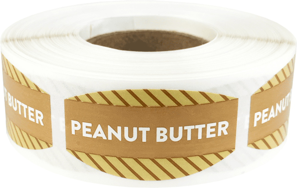 Peanut Butter Grocery Store Food Labels | .75 x 1.375