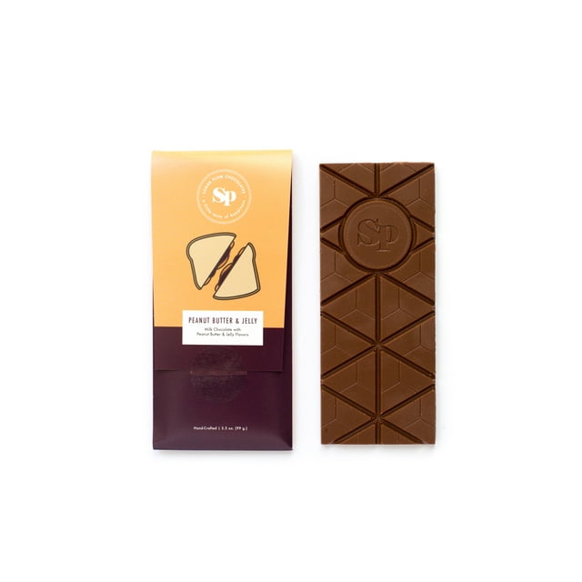 Peanut Butter & Jelly Chocolate Bars Pack of Five Nostalgic PB and J