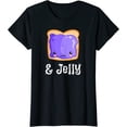 thumbnail image 1 of Peanut Butter & Jelly Kawaii PB&J Matching Blueberry Jam T-Shirt, 1 of 3