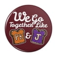 thumbnail image 1 of Peanut Butter and Jelly Together PB&amp;J Best Friends Kitchen Refrigerator Locker Button Magnet, 1 of 1