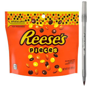 Peanut Butter in a Crunchy Shell Candy with pan