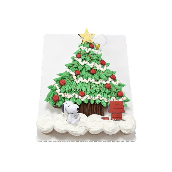 Peanut Christmas Cupcake Cake