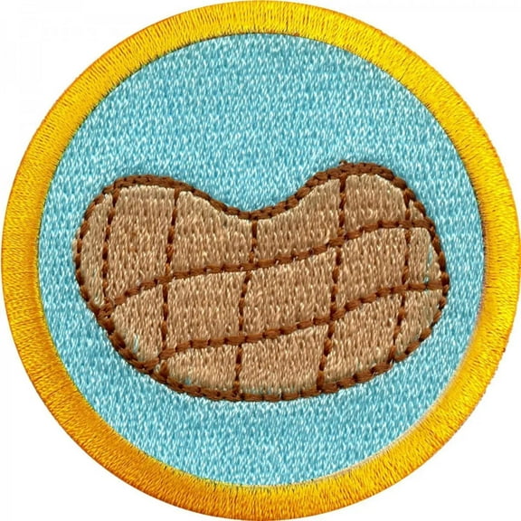 Peanut Cracking Merit Badge Embroidered Iron-on Patch