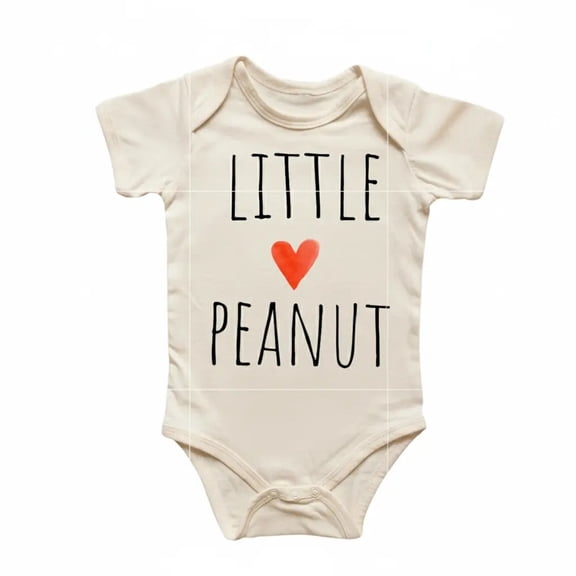 Peanut Heart Newborn Baby Bodysuit