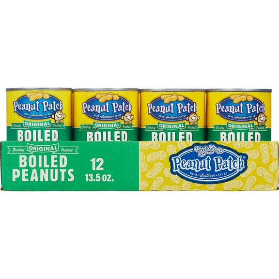 Peanut Patch Boiled Peanuts, Original, 13.5 oz, 12 ct