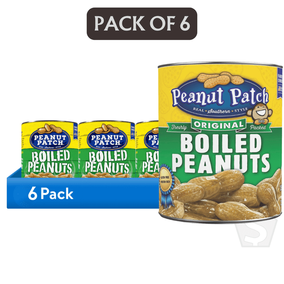 Peanut Patch Original Boiled Peanuts #10 Can - 6/Case