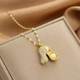 thumbnail image 1 of Peanut Pendant Necklace For Women Simple Niche, 1 of 2