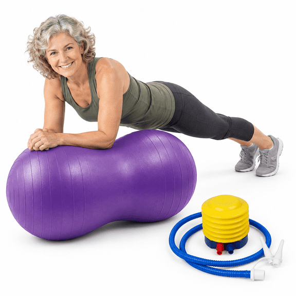 Peanut Shaped Exercise Stability Ball with Pump for Labor Birthing Core Strength