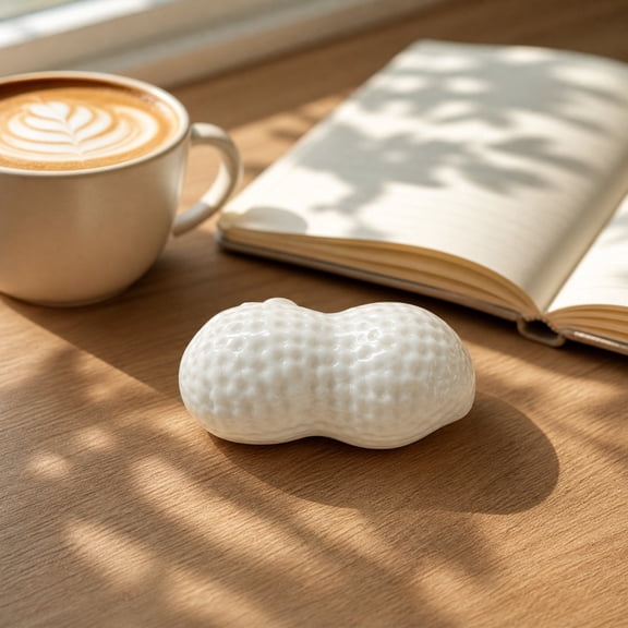 Peanut Squishy, Food-Shaped Squishy Stress Relief Toys, Popular Big Slow-Rise Toys, Gift with Exquisite Feel and Soft Texture—for Relieving Stress and Boosting Concentration