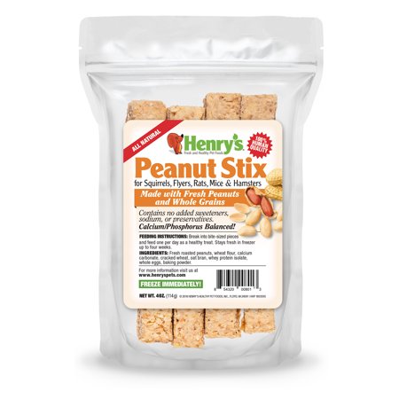 Peanut Stix - Treat for Squirrels, Hamsters, Rats & Mice 4 oz