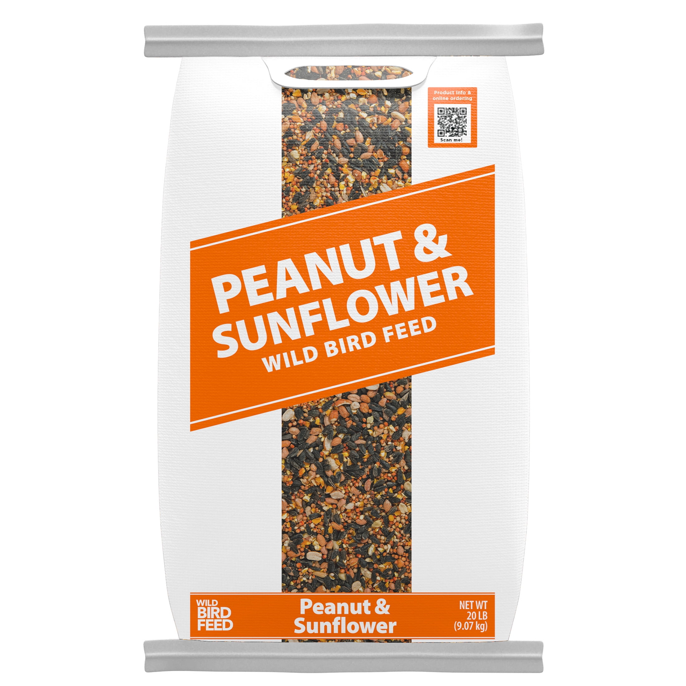 Peanut & Sunflower Wild Bird Feed and Seed, Dry, 20 lb. Bag