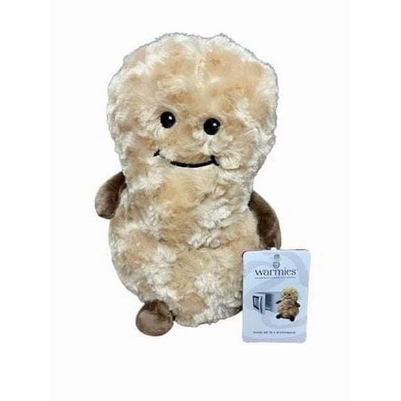 Peanut Warmies Soft Stuffed Animals and Plush Toys, Cotton Brown