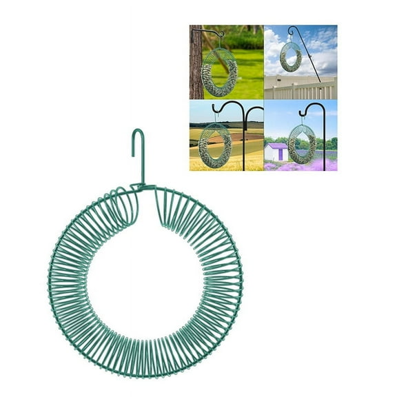 Peanut Wreath Bird Feeder 16 Inch, Rust & Waterproof, Solid Steel Durables Whole Peanut Wild Bird Feeder with Hook