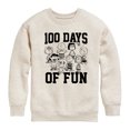 thumbnail image 1 of Peanuts - 100 Days Of Fun - Toddler & Youth Crewneck Fleece Sweatshirt, 1 of 6