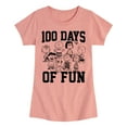 thumbnail image 1 of Peanuts - 100 Days Of Fun - Toddler & Youth Girls Short Sleeve Graphic T-Shirt, 1 of 6